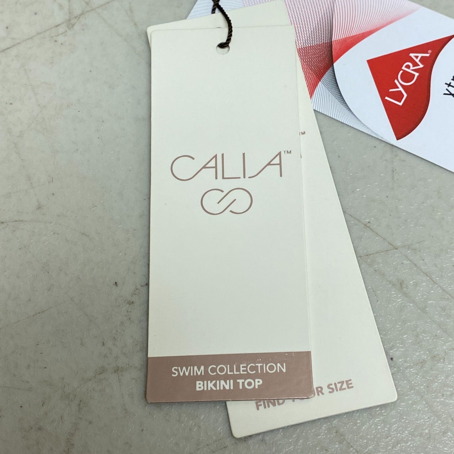 Calia Women's Swim Ranched Front Cross Bikini  Top Green Glow WSA23204 New!