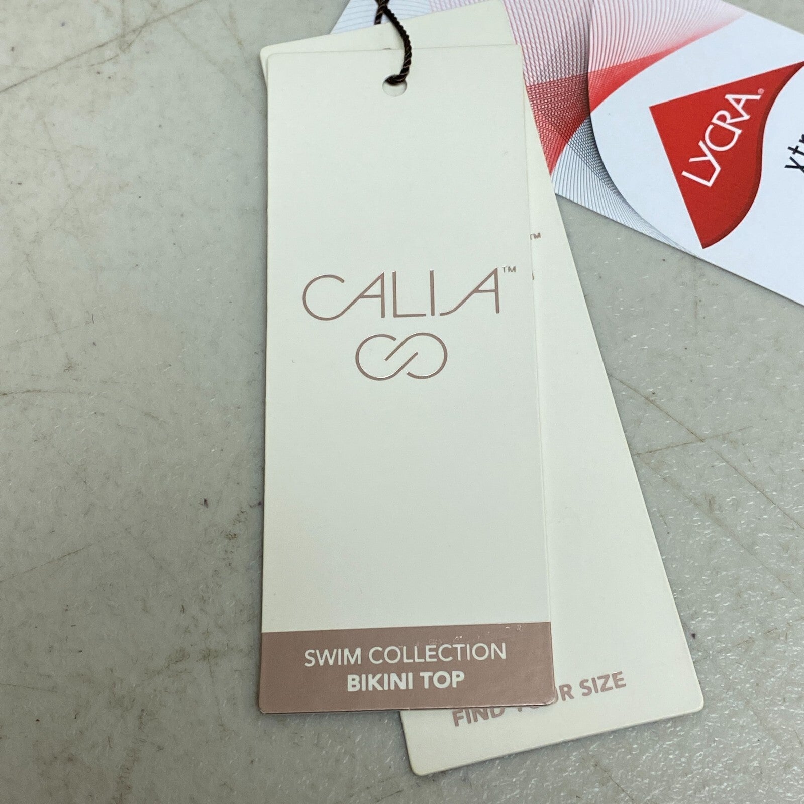 Calia Women's Swim Ranched Front Cross Bikini  Top Green Glow WSA23204 New!