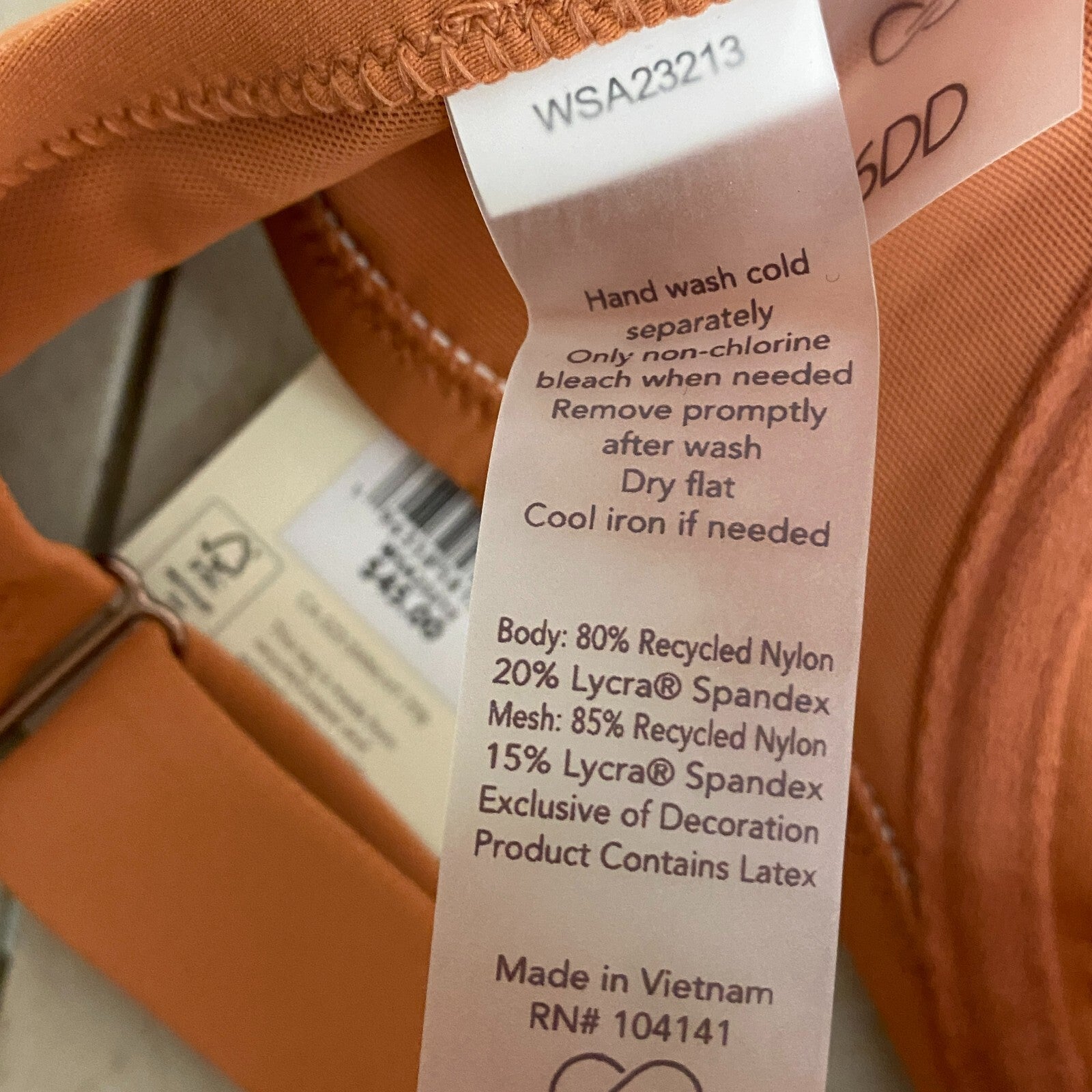 Calia Women's Underwire Bikini Top Apricot Aura WSA23213