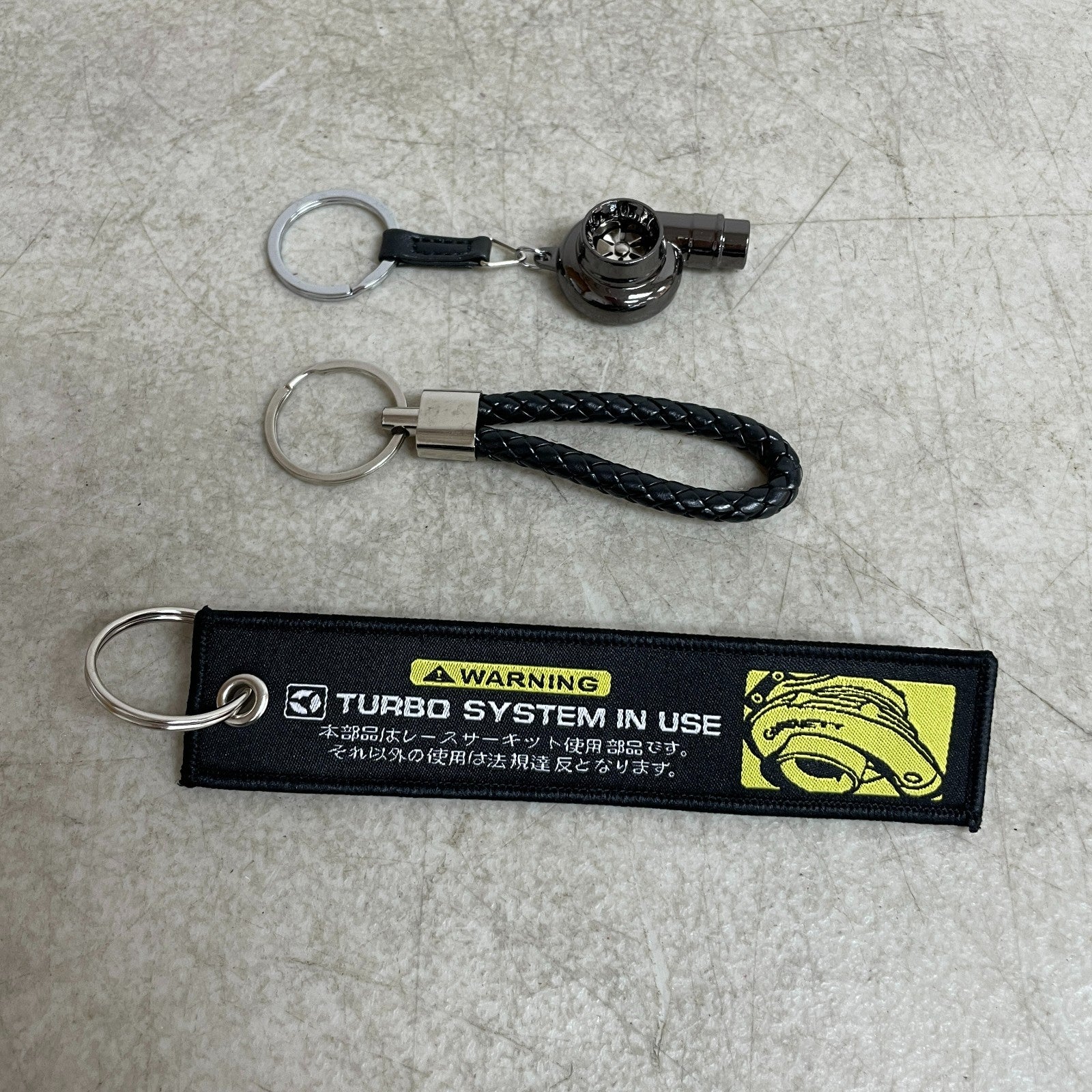 JDM Turbo NOS Auto-Parts Metal Key Chain Aluminum JDM Tag Keychain