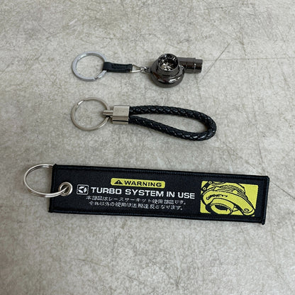 JDM Turbo NOS Auto-Parts Metal Key Chain Aluminum JDM Tag Keychain