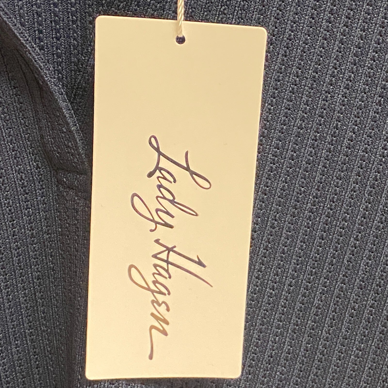 Lady Hagen Women's Contrast Short Sleeve Polo Navy Blazer WGH11471