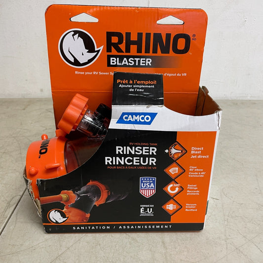 Camco Rhino Blaster RV Tank Rinser 39080 with Backflow Preventer Waste Cleaner
