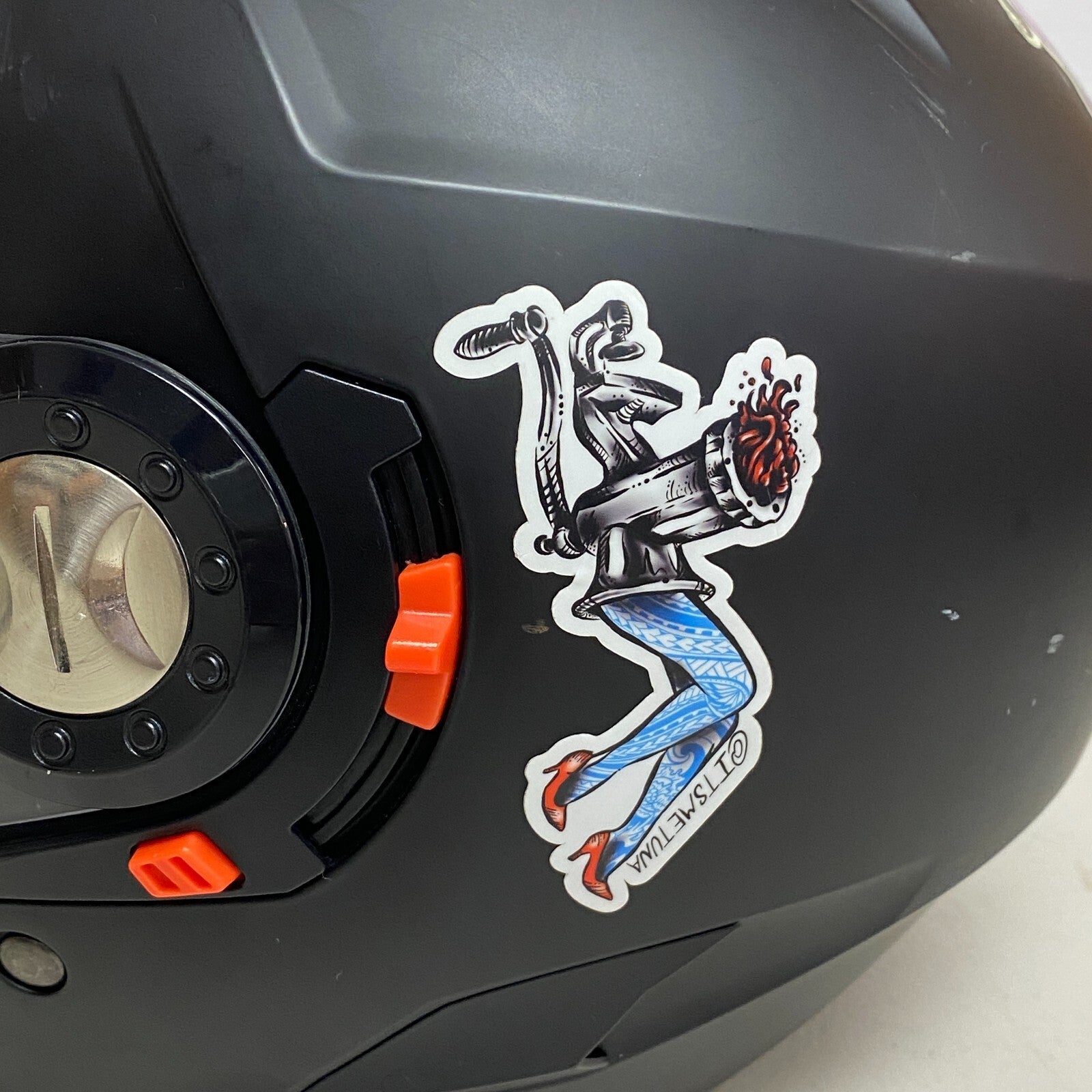 Indian Motorcycle Helmet w/Face Cover Size L Adjustable Under Shading cover Matt