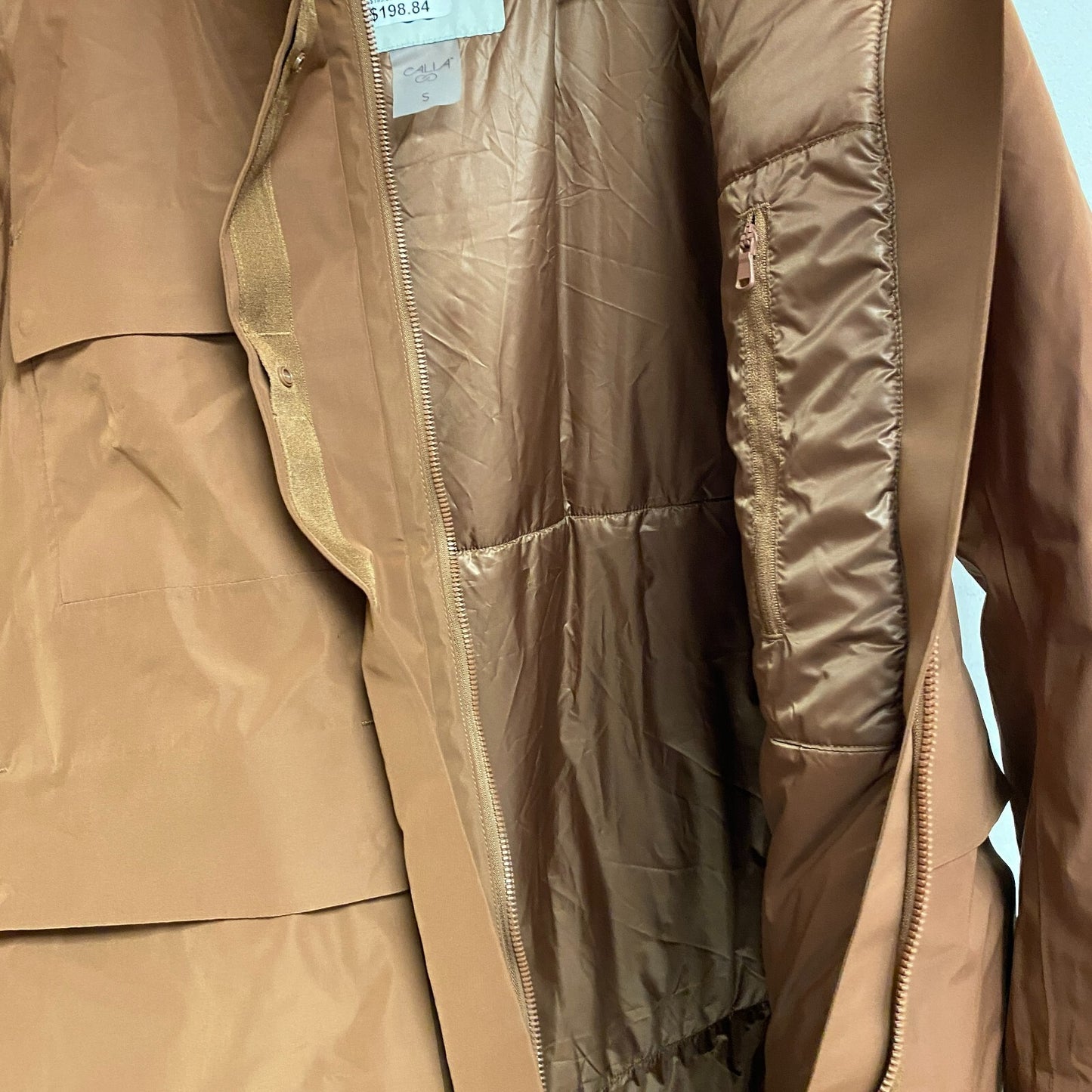 Calia Women's Hooded Parka Rocky Mountain Brown WAX36039 Waterproof Warm