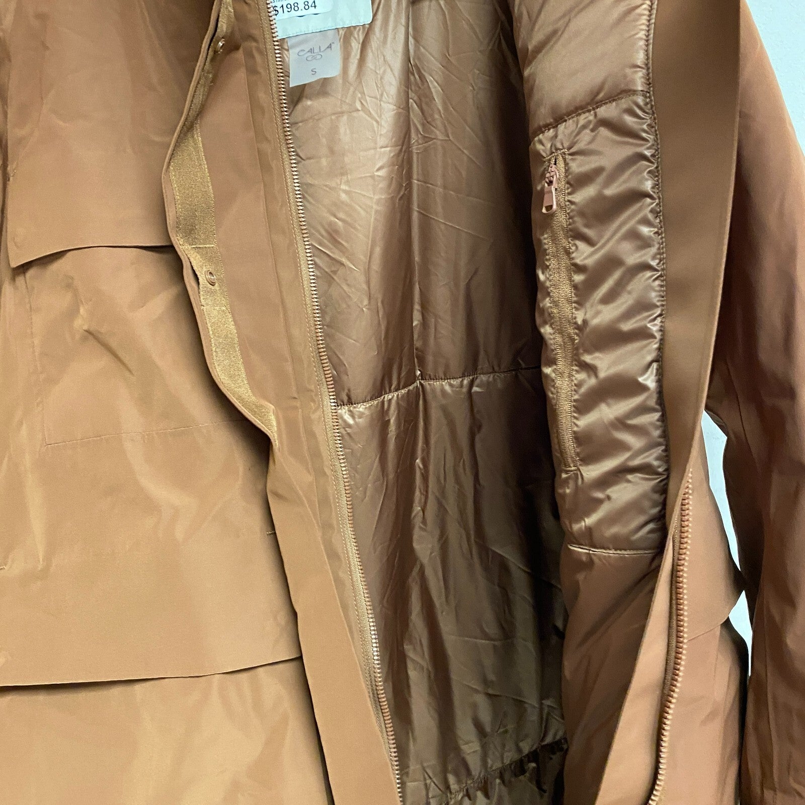 Calia Women's Hooded Parka Rocky Mountain Brown WAX36039 Waterproof Warm