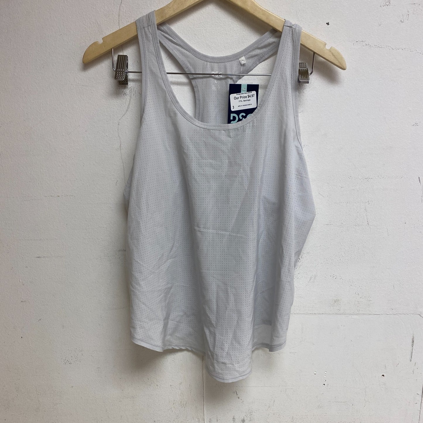 DSG Women's Woven Run Tank Faded Gray DAW13208  BRAND NEW