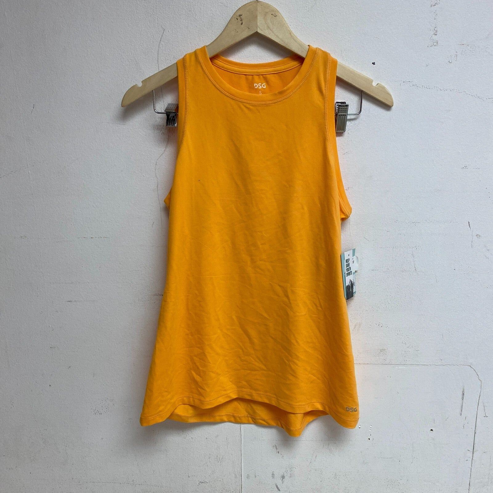 DSG Women's Movement Tank Top Light Tangerine Sleeveless Solid DAW11363