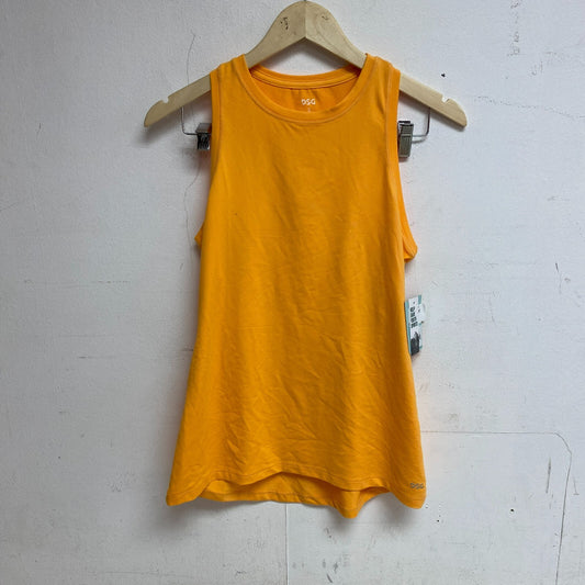 DSG Women's Movement Tank Top Light Tangerine Sleeveless Solid DAW11363