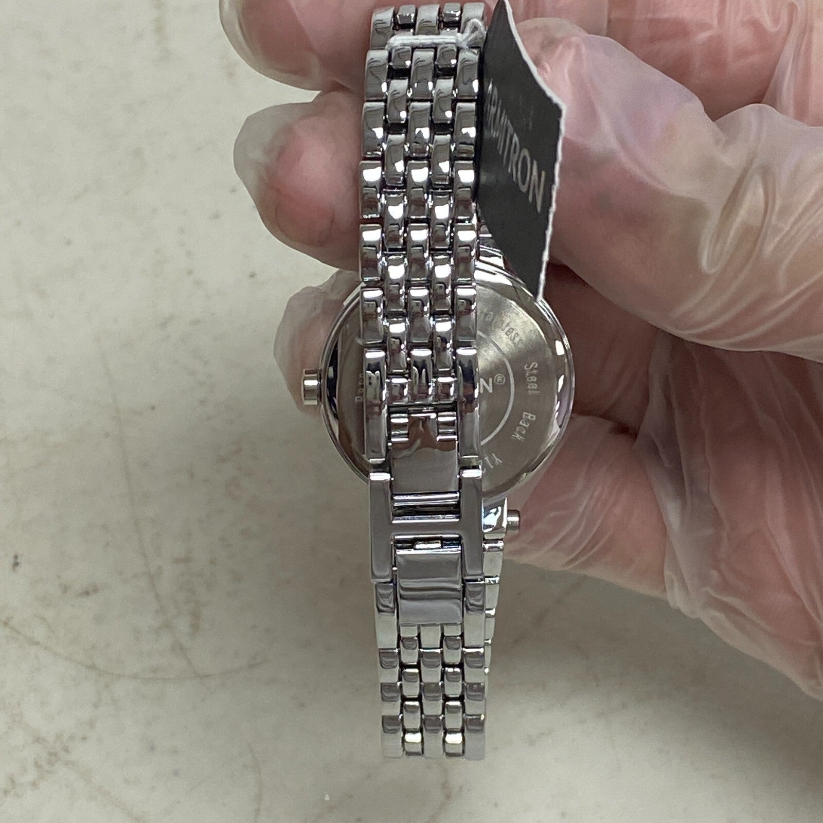 Armitron Women's Genuine Crystal Accented Two-Tone Bracelet Watch 75/5704SV