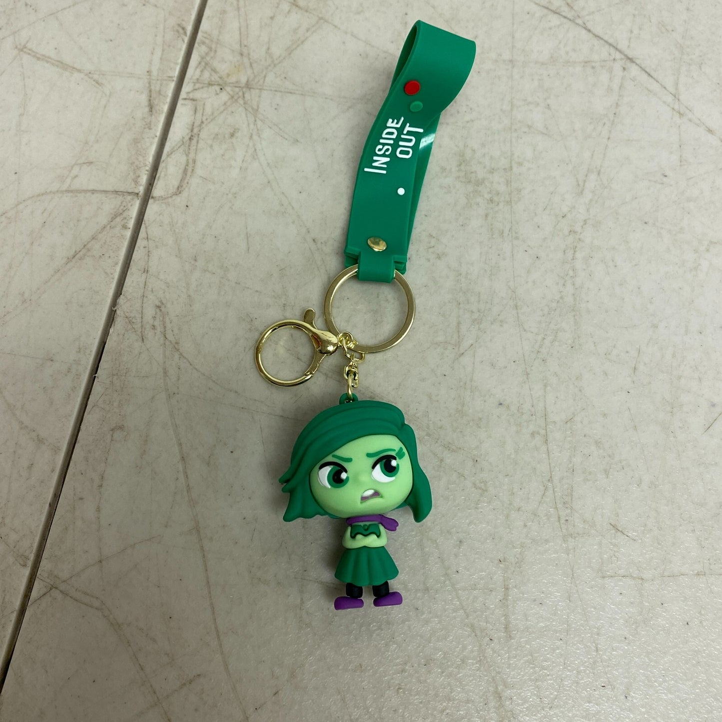 Assorted Silicone Inside out Keychain Disgust Accessory