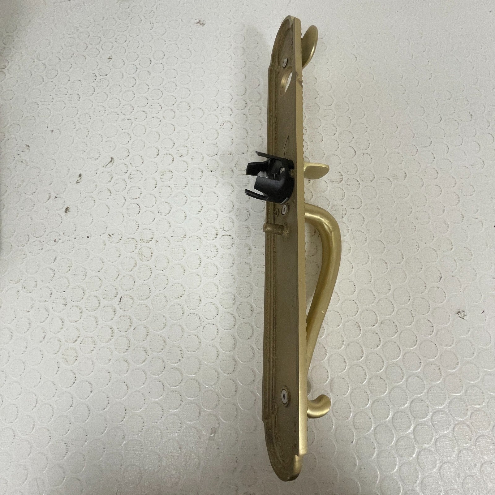 Signature Hardware Roman Entrance Door Set – Lever, Satin Brass, Left‑Hand