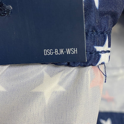 DSG Boy's Training Woven Volley Short Print University Navy Stars DAB12113PRT