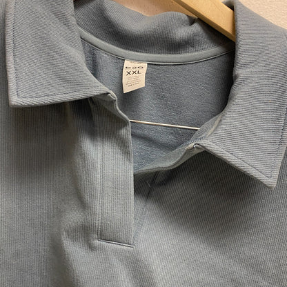 DSG Twitch + Allison Women's Seamless Collared Tank Gray Water BOSSW13321