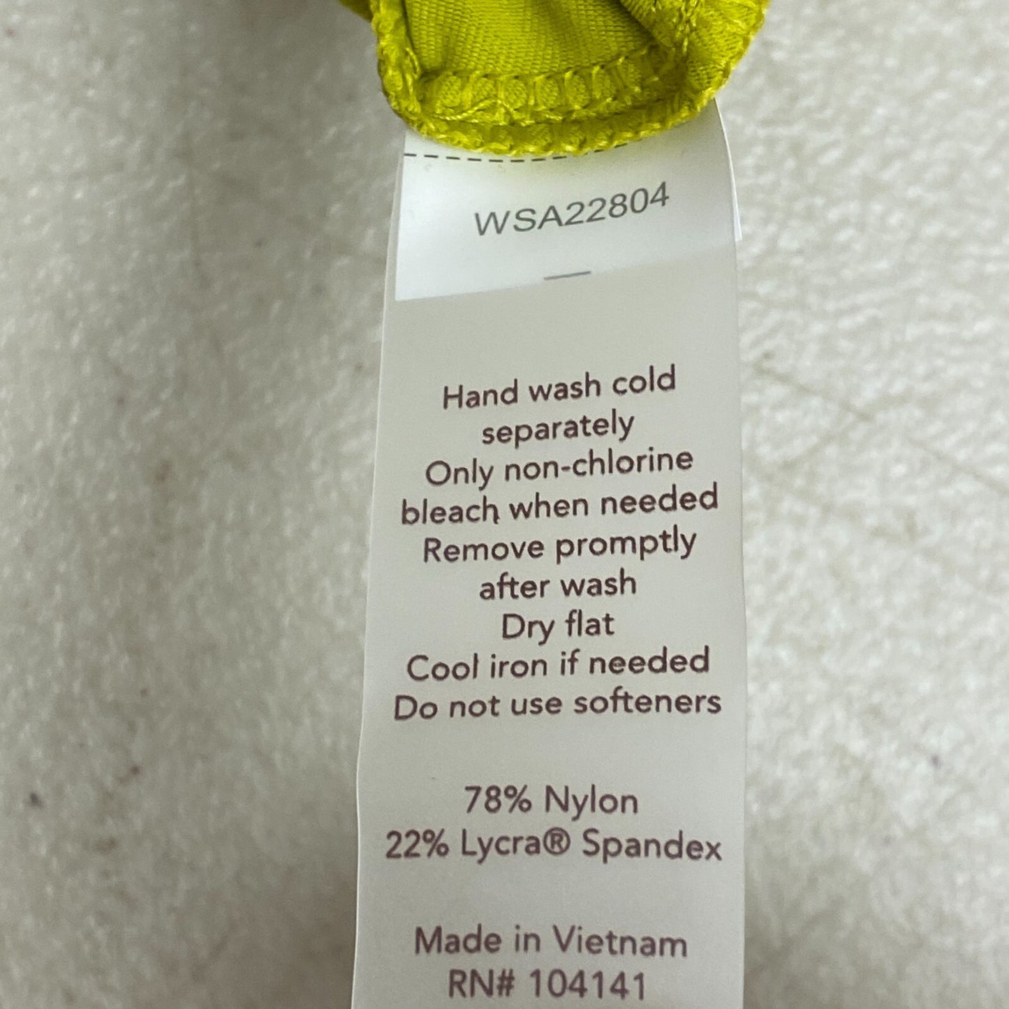 Calia Women's Swim Collection Cropped Front Tied Rash Guard Kiwi Green WSA22804