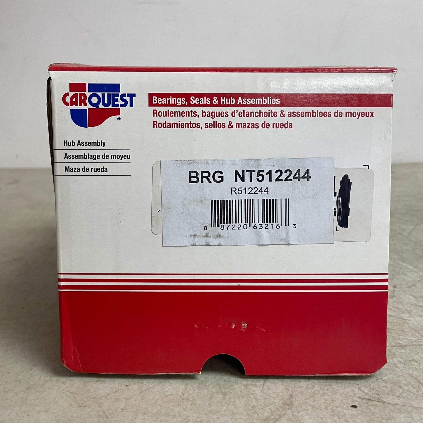 Carquest NT512244 Wheel Hub & Bearing Assembly Steel Sealed Rear OE Replacement