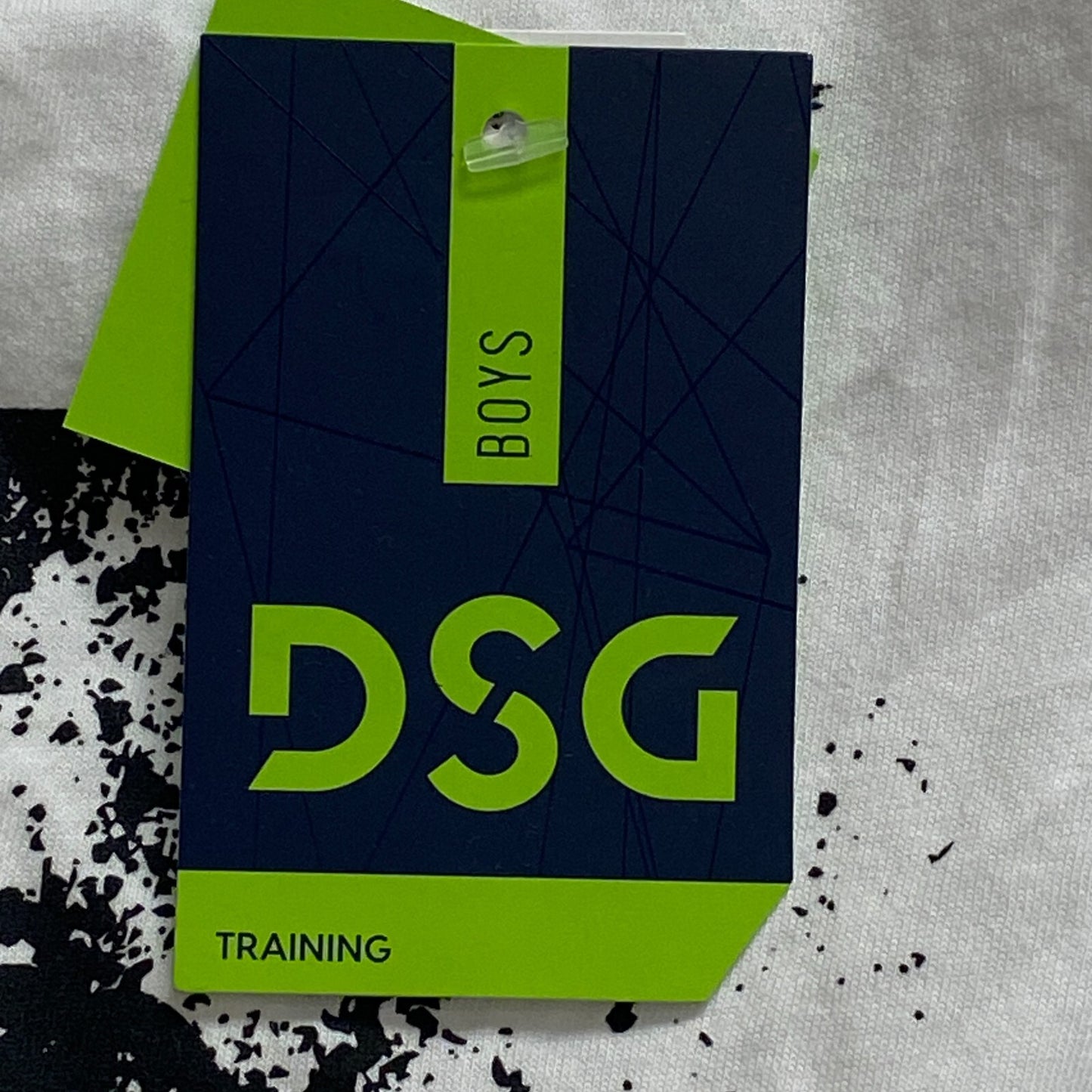 DSG Boys Training Solid Relaxed Cotton Graphic Print Tee Pure White DAB21108