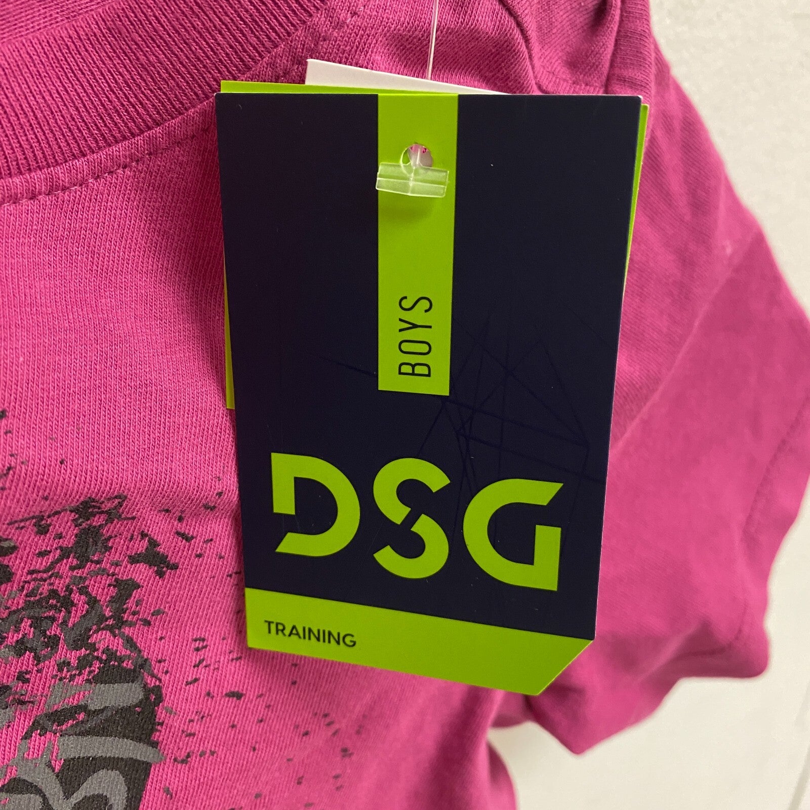 DSG Boys' Solid Cotton Graphic T-Shirt Tee Raspberry Punch DAB21108 Pullover
