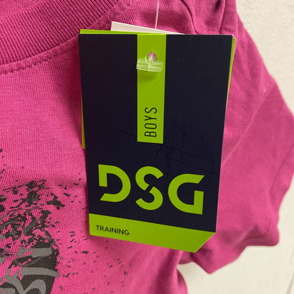 DSG Boys' Solid Cotton Graphic T-Shirt Tee Raspberry Punch DAB21108 Pullover