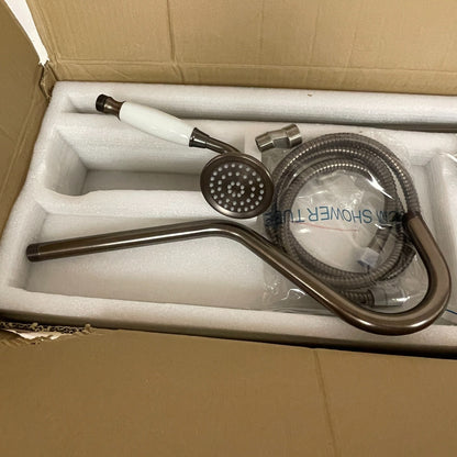 Signature Hardware Dolwick Exposed Pipe Shower and Tub Faucet -Oil Rubbed Bronze