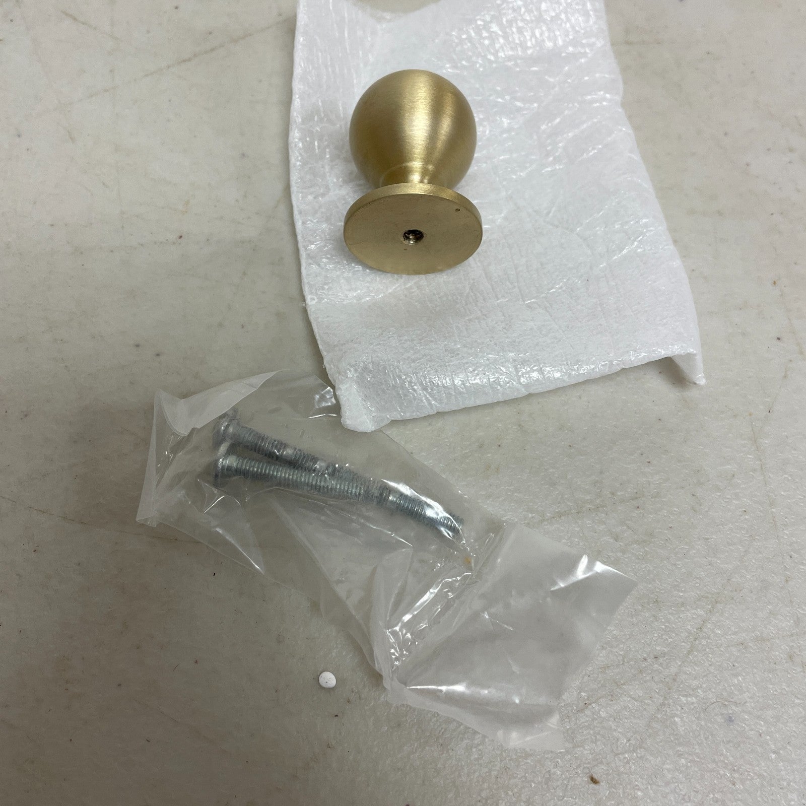 Signature Hardware Rodino 1″ Round Solid Brass Cabinet Knob Satin Brass ........