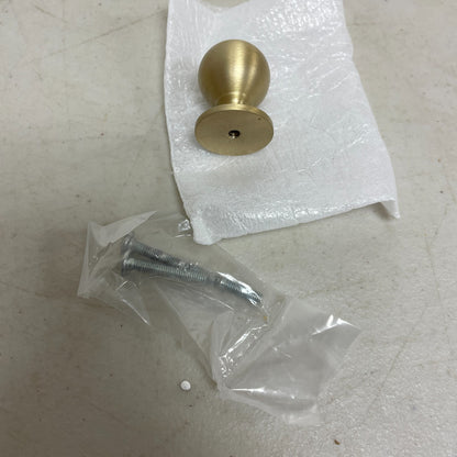 Signature Hardware Rodino 1″ Round Solid Brass Cabinet Knob Satin Brass ........