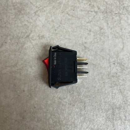 RV Designer S245 Rocker Switch Illuminated Red SPST On Off 125V .550x1.125 RV