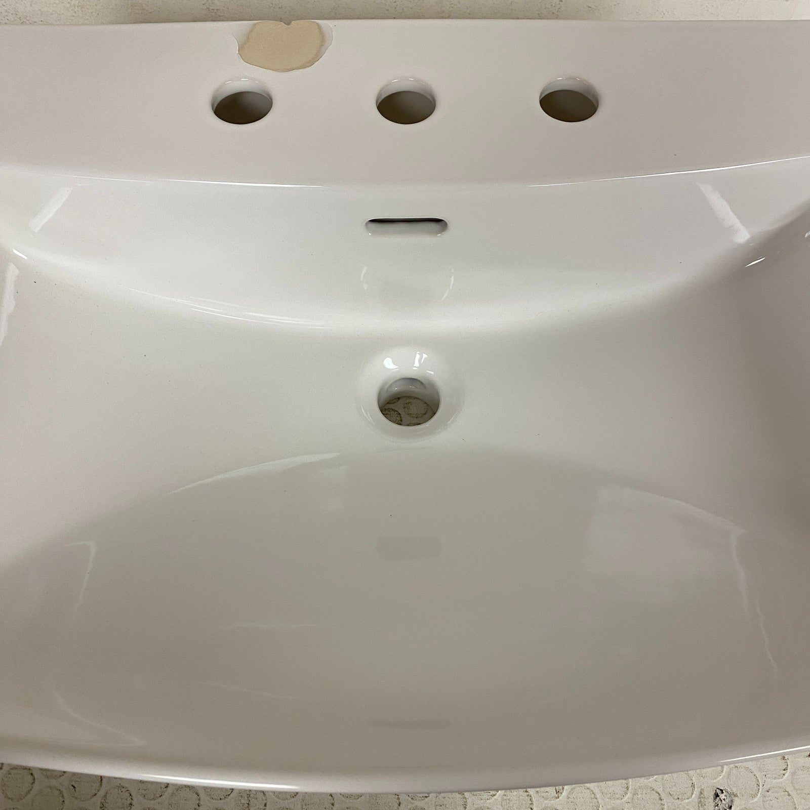 Signature Hardware Pentero 23″ x 18″ Fireclay Pedestal Sink White SHPE348WH