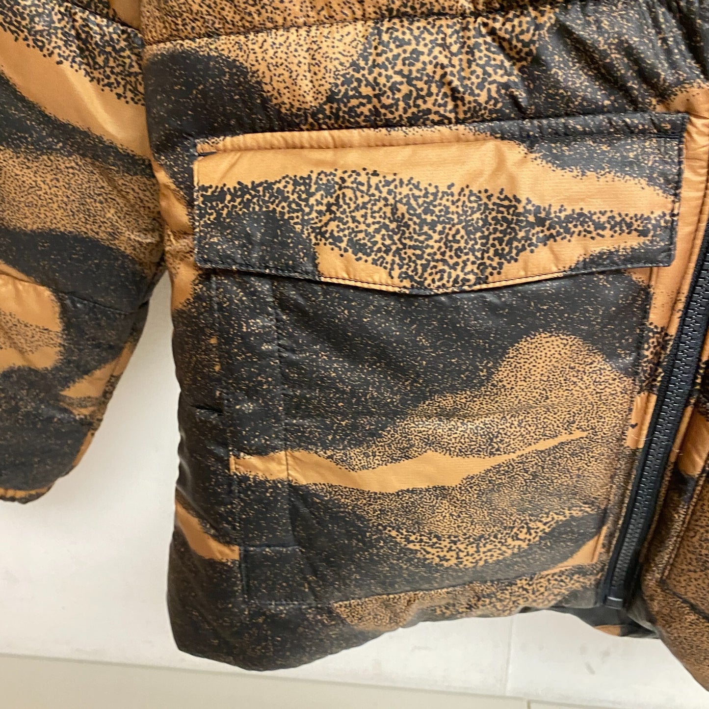 DSG Boys Insulated Puffer Jacket PRT Warm Cinnamon DOT Camouflage DOG23501PRTA