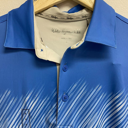 Walter Hagen Men's P11 Slash Chest Stripe Polo Slash High Sea Blue MGA11492