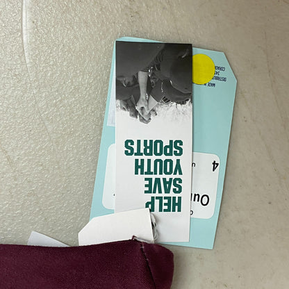 DSG Women's High Neck Bra Splotch Dye Burgundy High Neck DAW22704PRT