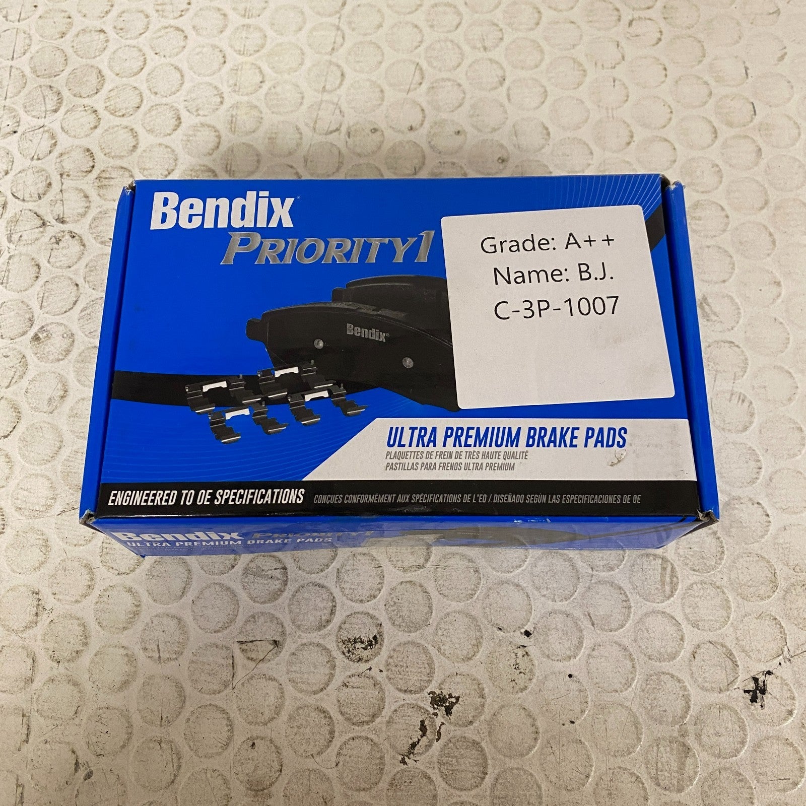 Bendix Priority1 CFC1654 Ceramic Front Brake Pads for Honda Accord 2013-2022