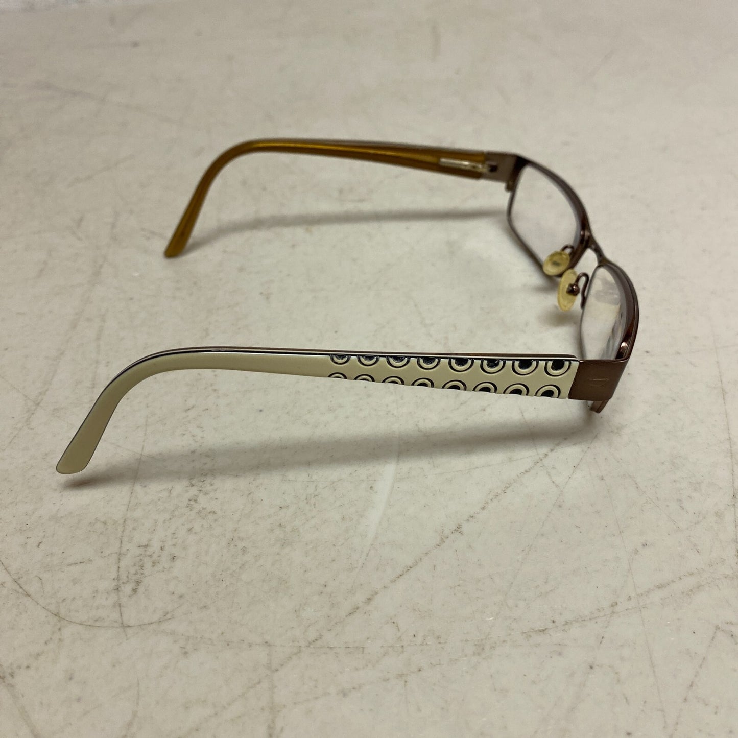 Diesel Women Eyeglasses Patterned glasses 8/3 51-17 Brown/Beige  USED -VERY GOOD