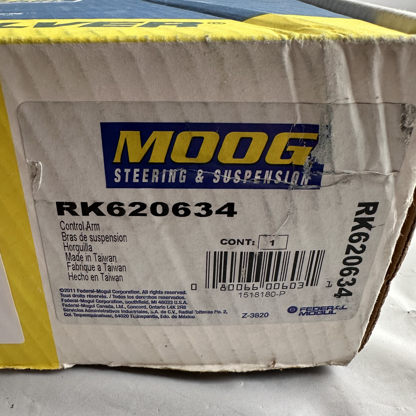 MOOG RK620634 Control Arm & Ball Joint Assembly Front Left Upper OE Fit