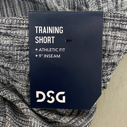 DSG Men's 9 in Novelty Textured Training Short Light Gray/ Dark Gray DAM20114N