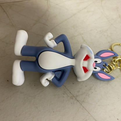 New Assorted 3D Silicon Cartoon Looney Tunes Keychain With Bugs Bunny Accessory