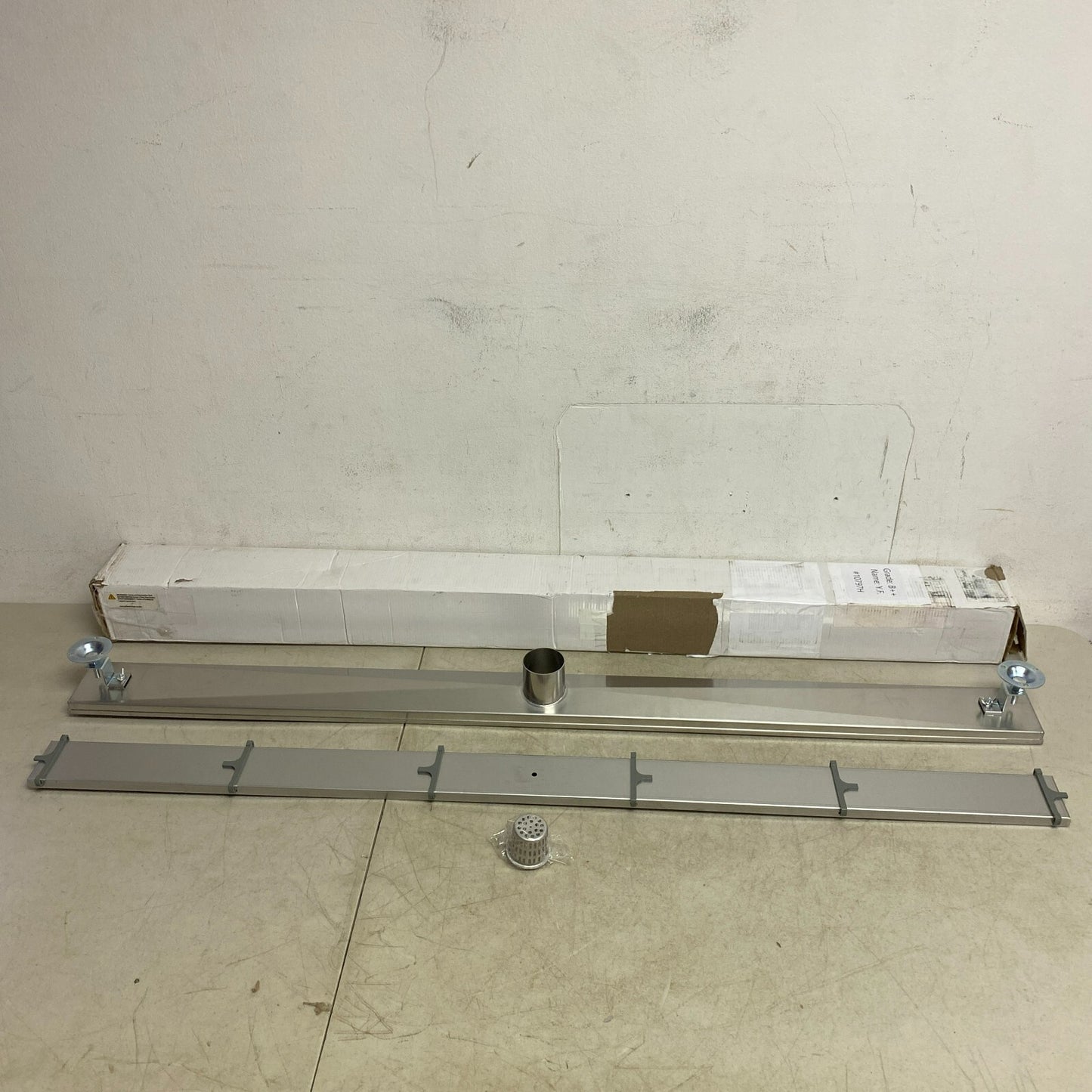 Signature Hardware 48" Cohen Linear Tile-In Shower Drain - Brushed Stainless S..