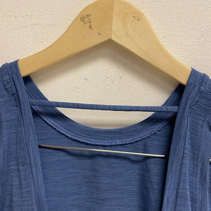 CALIA WOMEN'S Trapeze Performance Scoop Neck Tank Blue Jean WAX11268 New