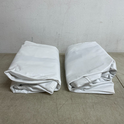 Camco 45322 Vinyl RV Wheel Tire Protectors 27-29" White Covers 1 Pair