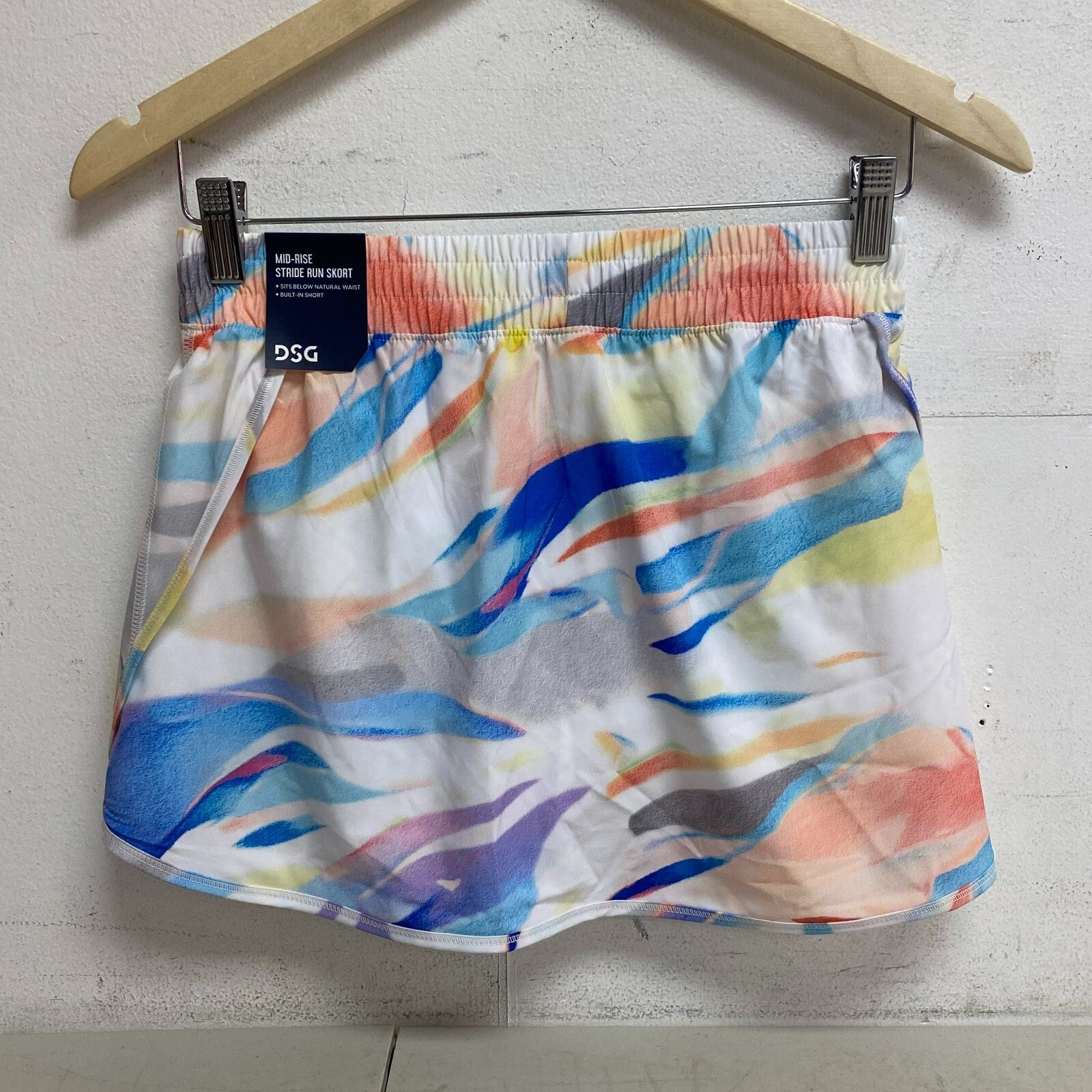 DSG Girls Mid Rise Stride Run Skort Summer Pull On Watercolor  DAG13108PRT