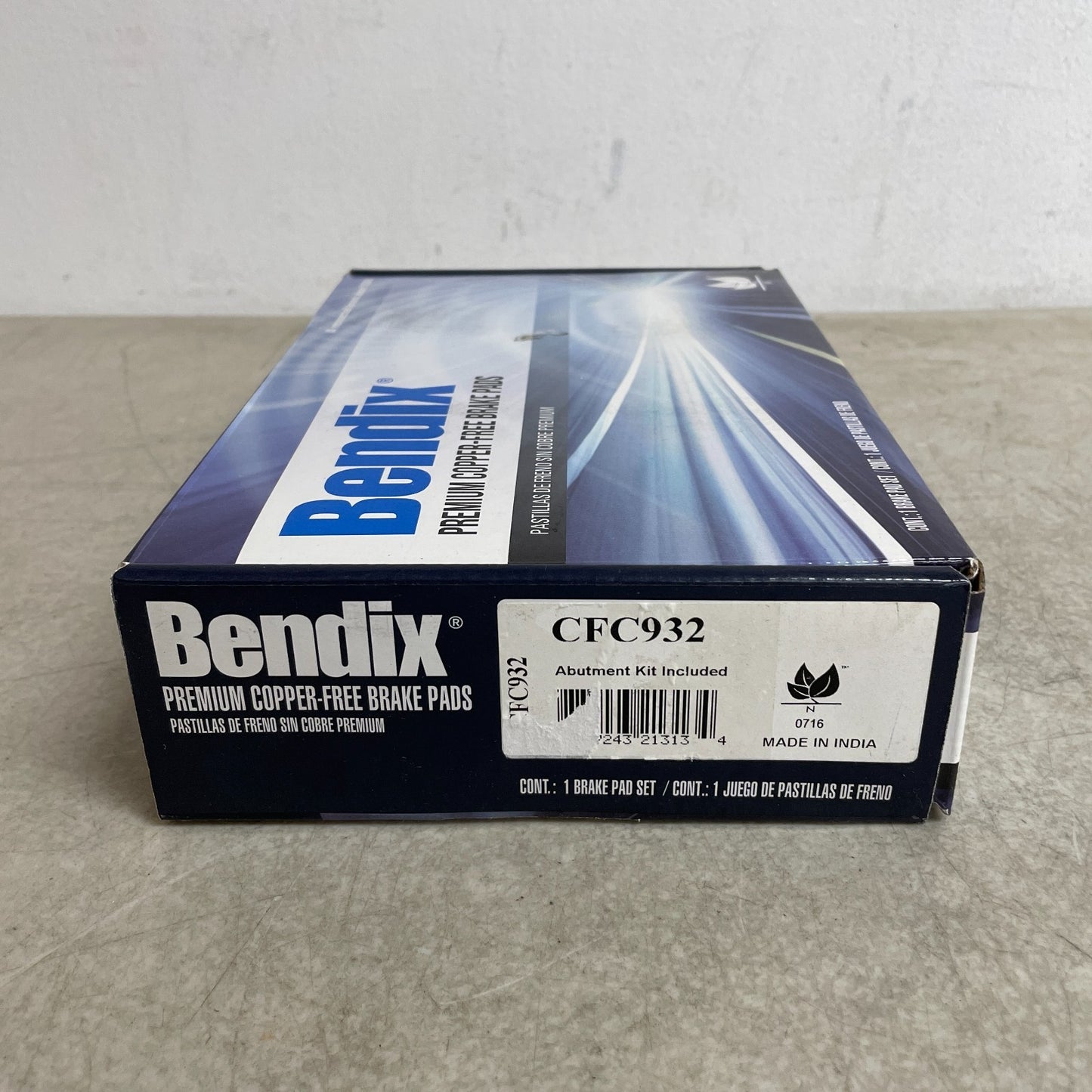 Bendix CFC932 Rear Premium Ceramic Copper-Free Disc Brake Pad Set Quiet