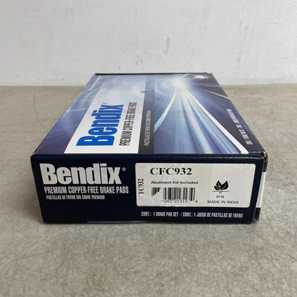 Bendix CFC932 Rear Premium Ceramic Copper-Free Disc Brake Pad Set Quiet