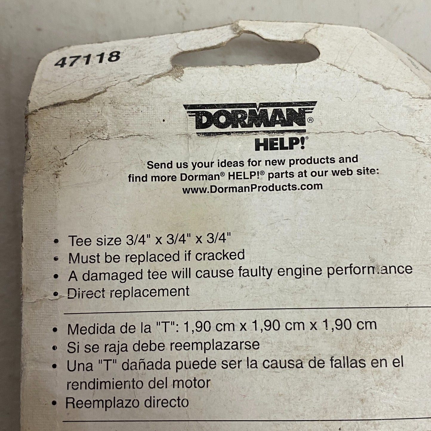 HVAC Heater Hose Connector Dorman 47118
