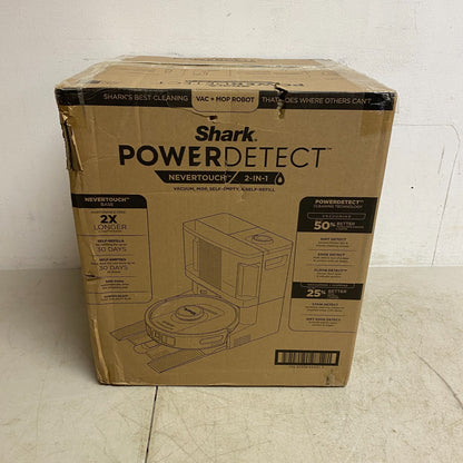 Shark AV2810YS PowerDetect NeverTouch Self- Empty Robot Vacuum & Mop New