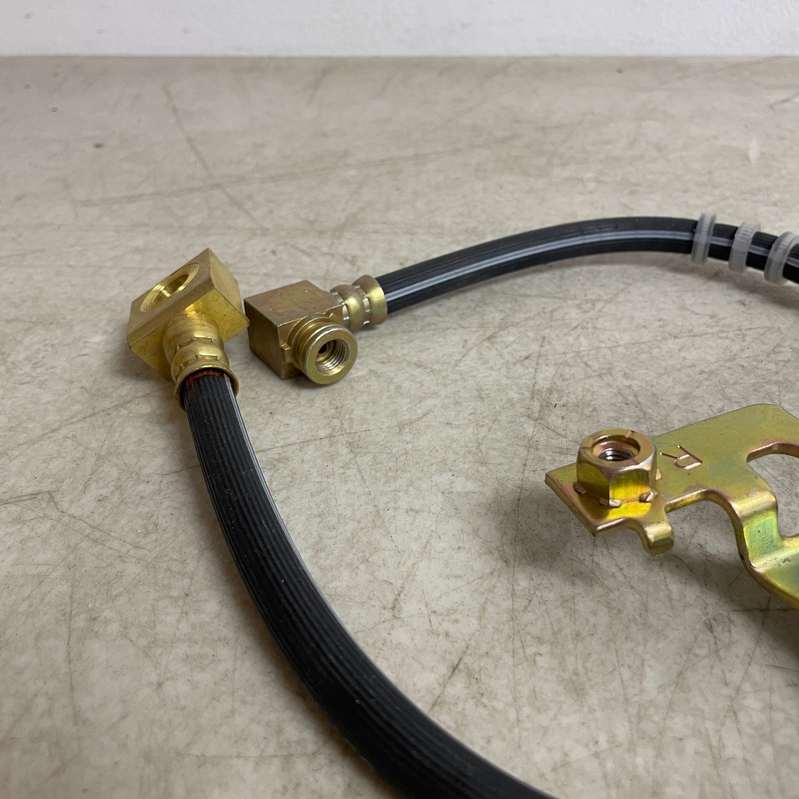 Carquest BHA380073 Brake Hydraulic Hose 11.9" EPDM Rubber w/ Gaskets & Washers