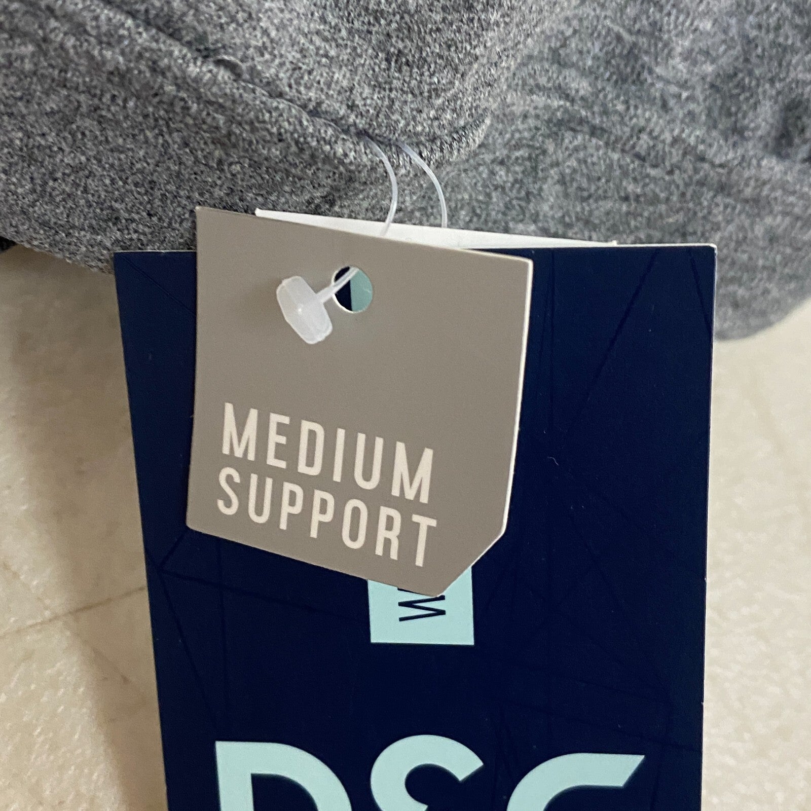 DSG Women's Medium Support Aspire Square Scoop Bra Dark Heather Grey DAW12702H