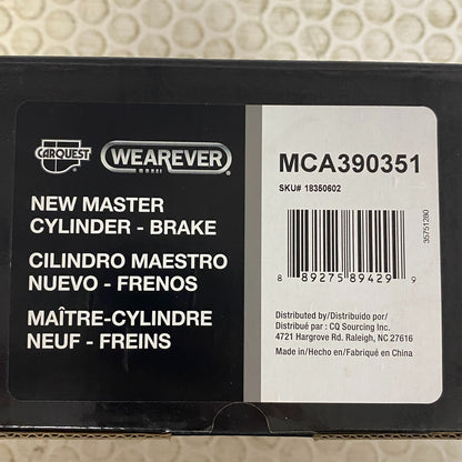 CARQUEST Brake Master Cylinder w Reservoir Aluminum 875″ Bore MCA390351