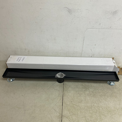 Signature Hardware 32" Cohen Linear Tile-In Shower Drain - Matte Black