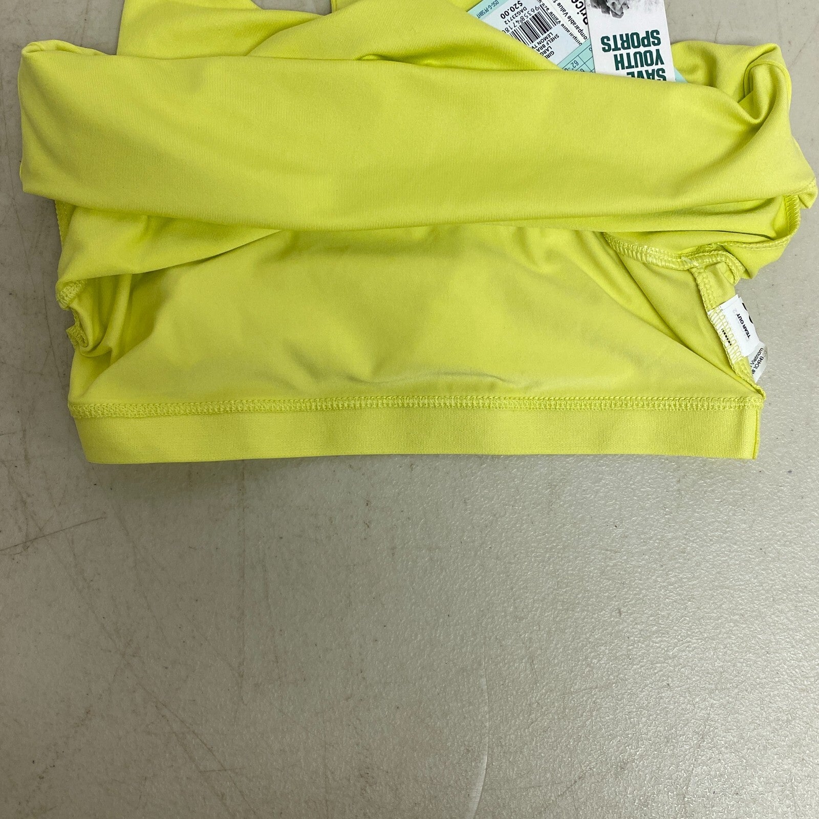 DSG Girl's Relaxed Fit Trendy Shelf Bra Tank Lemon Twist DAG23712