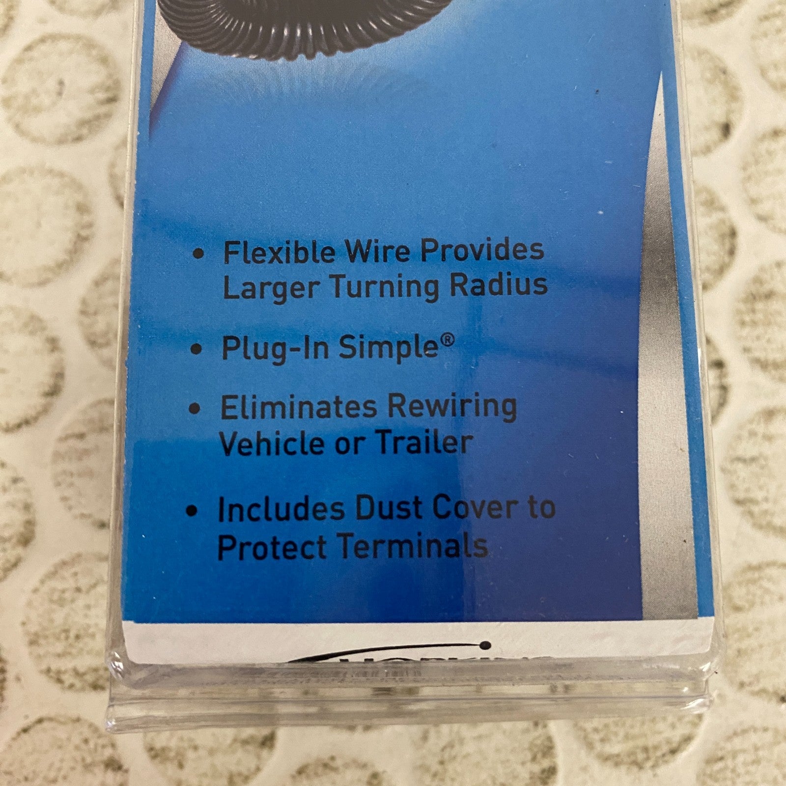 Hopkins 4-Pole Round to 4 Flat Trailer Adapter Flexible Dust Cover 47465